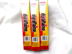 Qty (3) – Duraflame Long Stem Matches – 50 x 2 Boxes – 11″ Inches Strike on Box