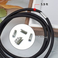 3 Pack Large Trash Can Bands Elastic Large(55,65,96gal), 3 Pieces Black