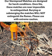 Stormproof Waterproof Matches, Weatherproof Submersible Match for Camping Hiking