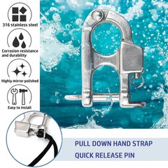 Quick Release Snap Shackle Boat Marine 316 Stainless Steel Eye Snap Shacklehi…