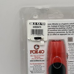 Fox 40 Electronic Whistle With Wrist Loop Lanyard And 9 Volt Battery Red New