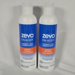 Zevo Mosquito & Tick Repellent Lotion 2 Pack Camping Hiking Odorless