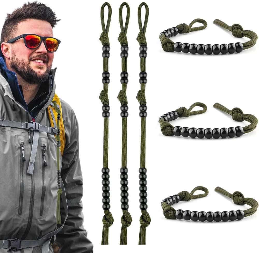 Ranger Beads Pace Counter Kit for Hiking and Swimming – 3 Pieces, 16 Inches