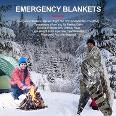 Emergency Mylar Blankets 9 Pack Thermal Survival Sheets