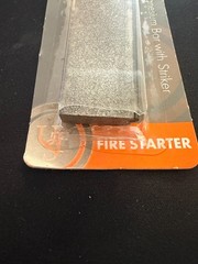 Magnesium Fire Starter Bar W/ Striker & Flint Edge