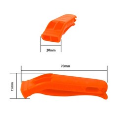 AUGSUN 10 Pcs Safety Whistle Marine Whistle Plastic Whistles with Lanyard for Em