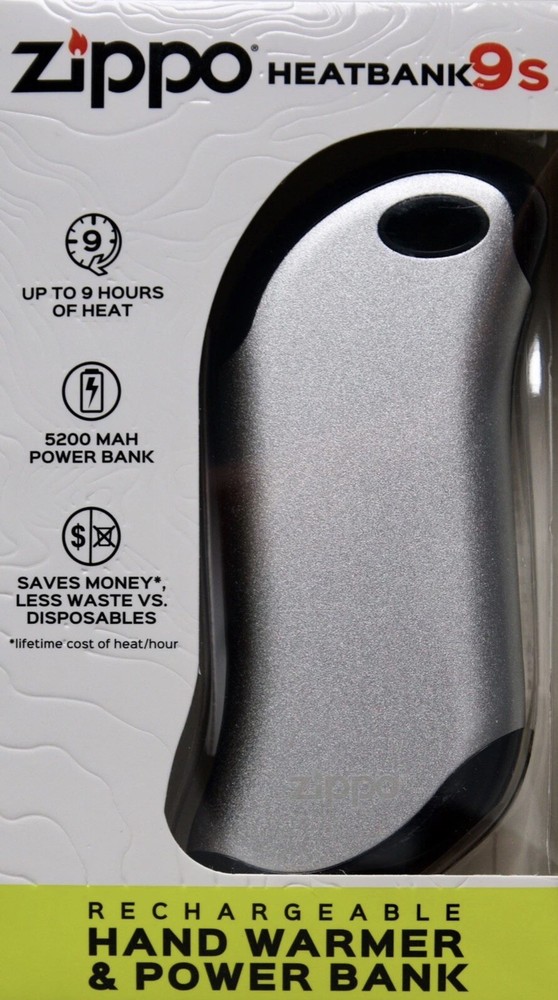 Zippo Heatbank 9s Rechargeable Hand Warmer and 5200 MAH Power Bank
