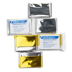 Emergency Blanket Outdoor Survive First Aid Military Rescue Kit Windproof Waterp