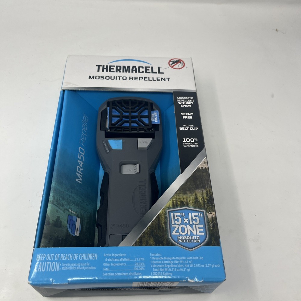 Thermacell Portable Silent Mosquito Repeller 15×15 Protection Zone BRAND NEW