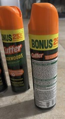 Lot of 4 Cutter Backwoods Insect Repellent Spray 7.5 oz Bonus Size Mosquito DEET