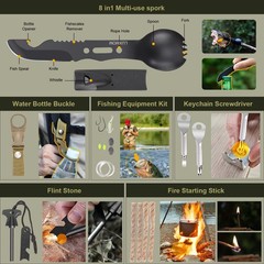 XUANLAN Emergency Survival Kit, Outdoor Gear Tool with Large, gray