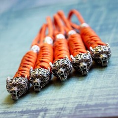 Brass Metal Beads EDC Lanyard Bracelet Paracord Jewelry EDC Outdoor Tool DIY