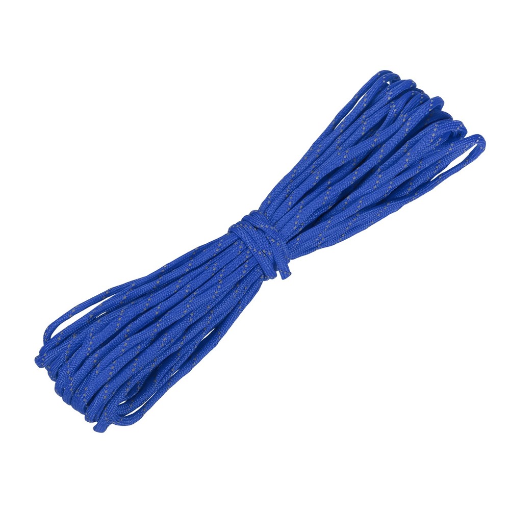 Reflective Fluorescent Paracord Rope 4mm 49 ft for Camping (Sapphire Blue)