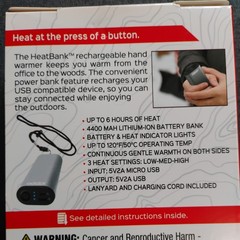 Zippo~ Silver Heatbank 6, Rechargeable Power Bank & Hand Warmer F21 (New Sealed)