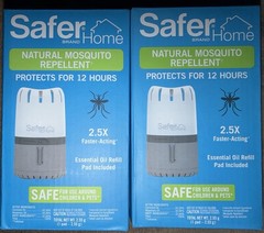 2 PACK Safer Home NATURAL MOSQUITO REPELLANT SH1200 Indoor Outdoor LED LANTERN