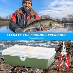 TCMBY 236Pcs Fishing Lures Tackle Box with Included, Various