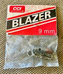 Vintage NOS Keychain Blazer 9 mm CCI