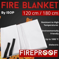 ISOP Fire Blanket 47 70 Inches Fire Retardant Blanket Heavy Duty Emergency