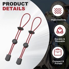 Climbing Stick Holder, Backpack Hiking Pole Ropes 8 Inch & 2 Pcs & Red