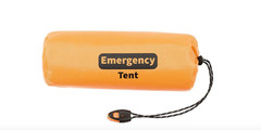 FOX Notfall-Zelt orange einseitig alubeschichtet Survival Outdoor mit Pfeife