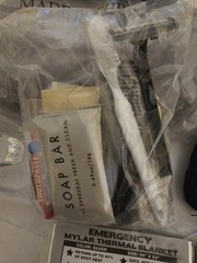 Survival Backpack For Cars Incl Blanket, Hat, Gloves, Toiletries Hand Warmers ++