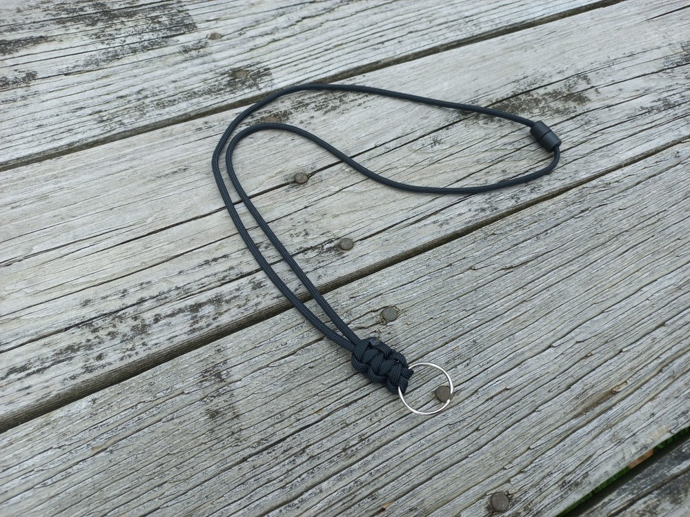 Paracord Neck Lanyard with Safety Breakaway ID Lanyard Handmade ID Badge Lanyard