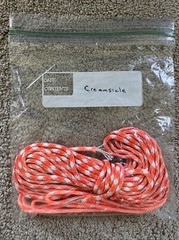 LOT OF 8 ORANGE / CORAL 550 7 Strand Paracord BLACK WHITE GREEN PINK YELLOW USA