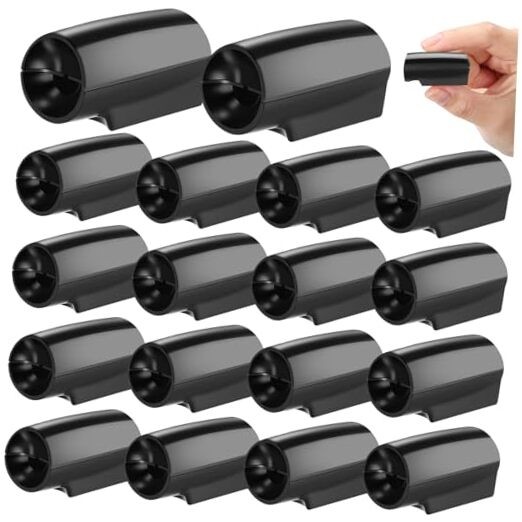 18 Pcs Deer Warning Whistles for Car Warning Horn for Single Hole Black