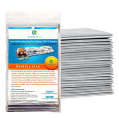 5 PACK – XXL 84″ x 64″ – Emergency Blanket Mylar Survival Reflective Foil Heat