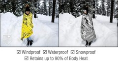 Compact 10 Pack Mylar Thermal Blankets for Cold Weather & Emergency Preparedness