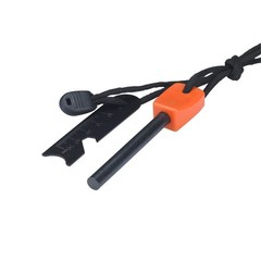 Ferrocerium Alloy Rod Fire Starter, 5/16 Inch Thick Waterproof Fire Steel, Bu…