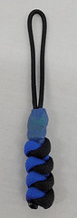 Paracord ~ Blue & Black ~ Zipper Pull/Knife Lanyards/Key Fob/Tool Keeper ~ 9