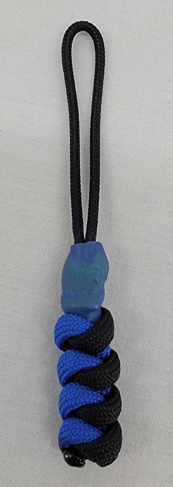 Paracord ~ Blue & Black ~ Zipper Pull/Knife Lanyards/Key Fob/Tool Keeper ~ 5