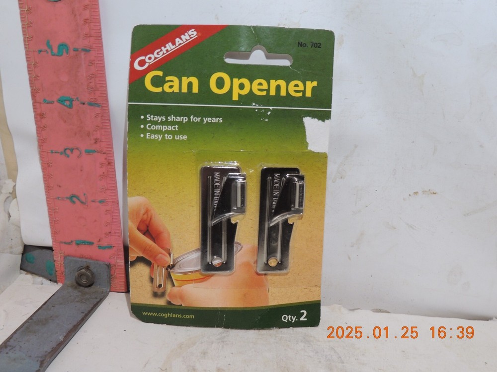 Coghlans Can Opener pair – Number 702, new on tag – P-38 style openers
