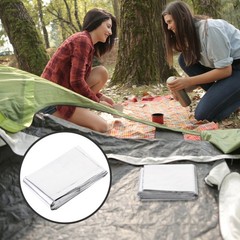 Portable Silver Survival Blanket Reusable Heat Reflective Emergency Equipment