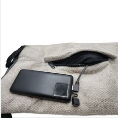 MDSTOP USB Heated Hand Muff Heating Pad 3 Heat Levels Hand Warmer Gray