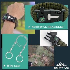 Survival Kit 37 in 1 Survival Gear, Survival Gear Tool Emergency Gift
