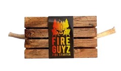 SINGLE Fire Guyz Fire Starter Campfire Fireplace Cooking All Natural Survival