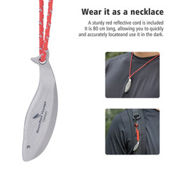 Titanium Survival Whistle Compact Emergency Safety Whistle Rust-Proof Whistles f