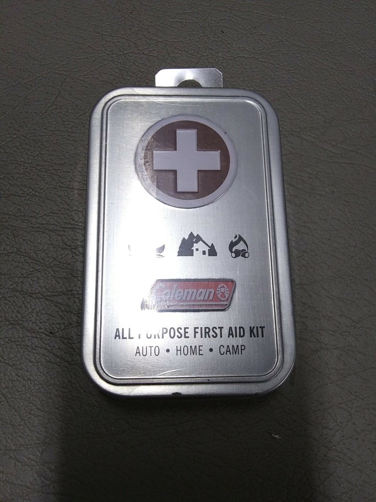 Coleman All Purpose First Aid Tin Box Auto/ Home / Camp 7605 NEW