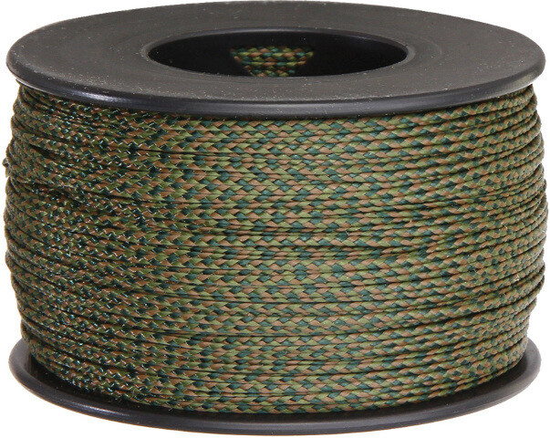 Parachute Cord New Nano Cord Woodland Camo NC04-300′ (NANO CORD WOODLAND)