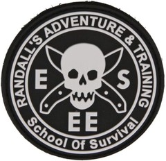 ESEE Rat Patch Black 2.63″ Diameter PVC Rubber One Piece Construction ESRATPATCH