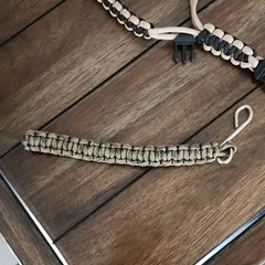 Lightweight Nylon Paracord Bracelet & Lanyard Black Quick Breakway Badge Lanyard
