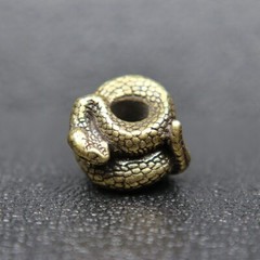Snake Brass Bead DIY EDC Lanyard Handmade Paracord Bracelet Pendants Accessories