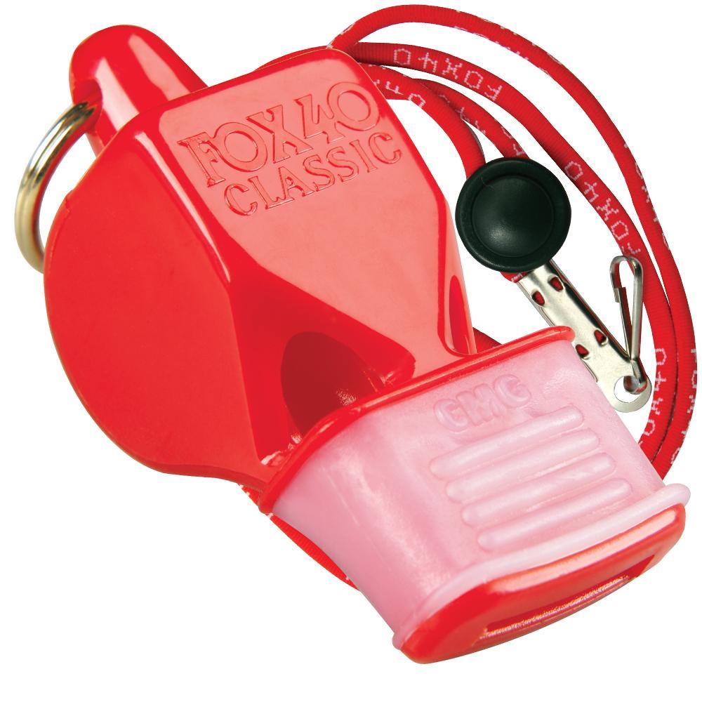 RED Fox 40 Classic CMG Whistle Official Coach Safety Alert Rescue FREE LANYARD