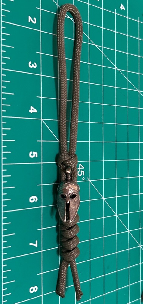Keychain or knife lanyard Spartan Helmet Bead