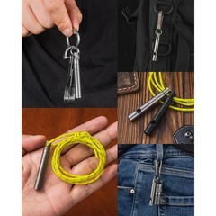 Titanium Emergency Safety Whistle 120dB Loud Outdoor Survival Whistle with
