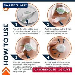 Fixic Libre 3 Sensor Covers – 25 Pack Small Size – Perfect Freestyle Adhesive Pa