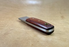 Bushcraft Striker Firesteel Scraper For Ferro Rod Carbon Steel Dymondwood Handle