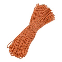 1PCS 2 mm 197FT Reflective Guyline Camping Paracord 3 Strands, Orange